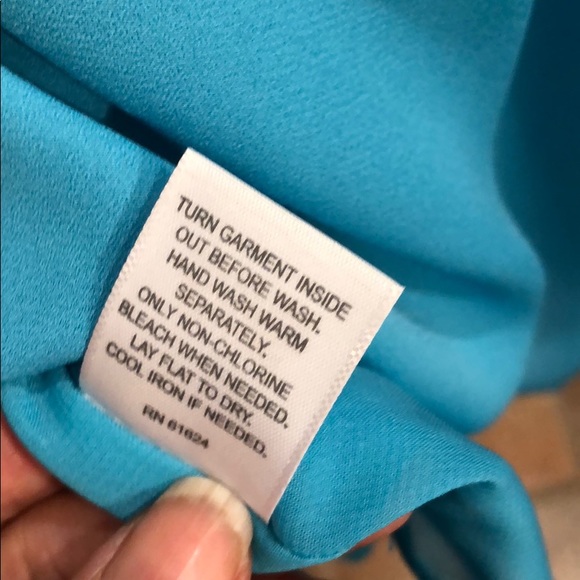 Relativity turquoise long tank top L - Picture 5 of 5